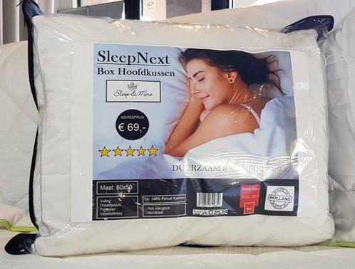SleepNext - Duurzaam &amp; Comfortabel Box hoofdkussen, Huis en Inrichting, Slaapkamer | Matrassen en Bedbodems, Verzenden