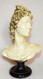 Beeld, Klassiek beeld Buste van Apollo - 30 cm - Marmer, Antiek en Kunst, Antiek | Keramiek en Aardewerk
