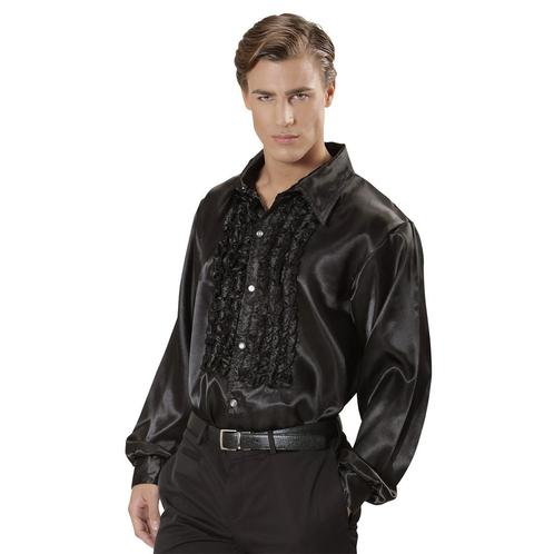 Disco 70S Blouse Zwart Heren, Kleding | Heren, Carnavalskleding en Feestkleding, Nieuw, Verzenden