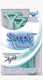 GILLETTE SIMPLY VENUS 2 WEGWERPMESJES PAK 4 STUKS, Verzenden, Nieuw