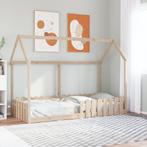 vidaXL Bedhuis massief grenenhout 90x200 cm, Huis en Inrichting, Slaapkamer | Bedden, 90 cm, Eenpersoons, Bruin, Verzenden