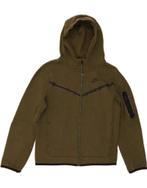 NIKE Boys Zip Hoodie Sweater 12-13 Years Large Khaki Cotton, Verzenden, Nieuw