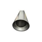 Kachelpijp 150 Staal 2 Mm Sectie L= 1000 Mm Met Condensring, Nieuw