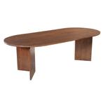 Mangohouten Eettafel Eilis 240x110 cm Walnoot, Huis en Inrichting, Tafels | Eettafels, Verzenden, Nieuw, Industriële meubels, Overige vormen
