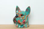 Bulldog in flowerpower disign, Antiek en Kunst, Verzenden