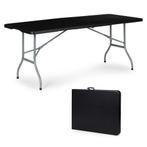 Klaptafel - campingtafel - 153x70x73,5cm - zwart, Ophalen of Verzenden, Nieuw