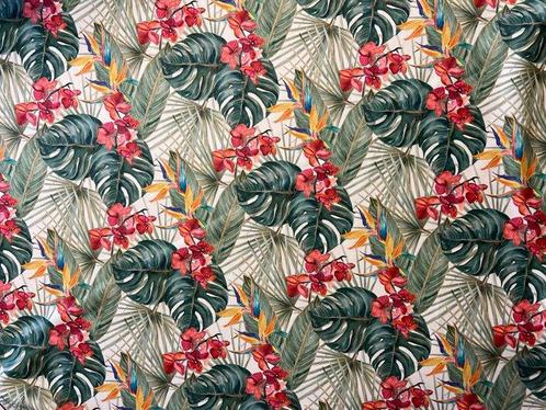 Exclusieve tropische meubelstof - Textiel - 280 cm - 250 cm, Antiek en Kunst, Antiek | Kleden en Textiel
