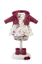 Llorens kleding set gebloemd rood voor poppen van 33 cm, Kinderen en Baby's, Ophalen of Verzenden, Nieuw, Overige typen