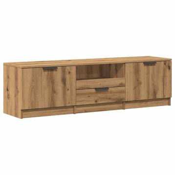 TV Meubel Hout Eikenlook | Tweedekansje | Ruimtebesparend beschikbaar voor biedingen