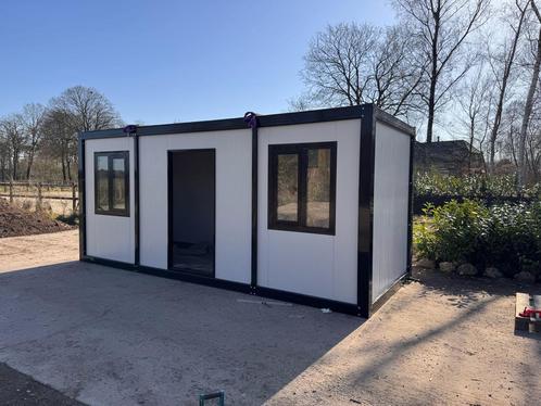 op voorraad mobielverblijf woon-unit kantoor, keet 6 x 2,4 m, Doe-het-zelf en Verbouw, Bouwketen en Schaftketen, Nieuw, Ophalen