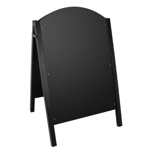Stoepbord Zwart met Metalen Frame | 66x67x(H)103cm, Zakelijke goederen, Horeca | Keukenapparatuur, Verzenden