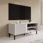 Meubella | TV-Meubel wit 120x41x50 cm | Met klep, Huis en Inrichting, Kasten | Televisiemeubels, Overige materialen, 100 tot 150 cm