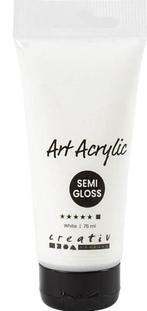 Allesverf Acryl 75 ml - Semi-Glanzend Dekkend Wit Acrylverf, Ophalen of Verzenden, Nieuw