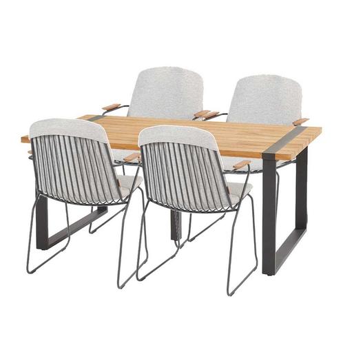 Taste by 4 Seasons Veneto tuinset 5-delig - Alto tuintafel, Tuin en Terras, Tuinsets en Loungesets, Verzenden