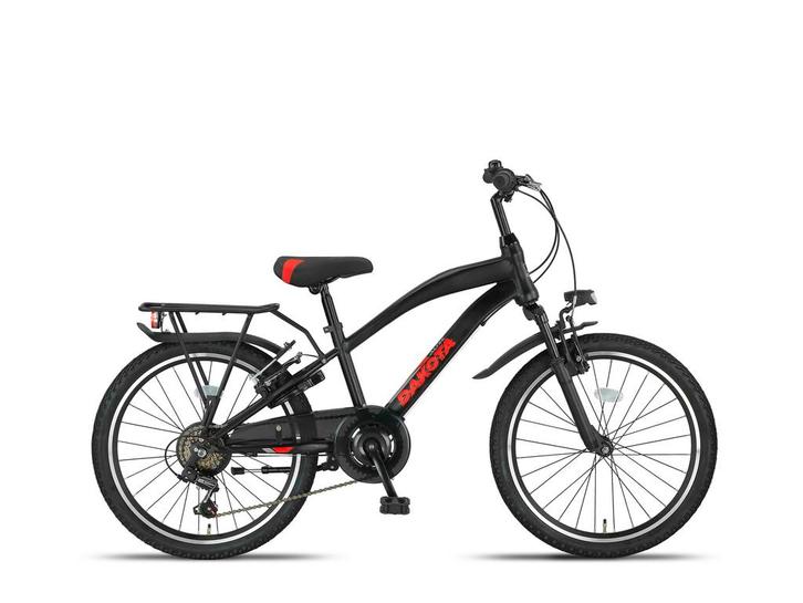 Altec Dakota Mountainbike 22 inch - Zwart / Rood, Fietsen en Brommers, Fietsen | Kinderfietsjes, 20 inch of meer, Verzenden