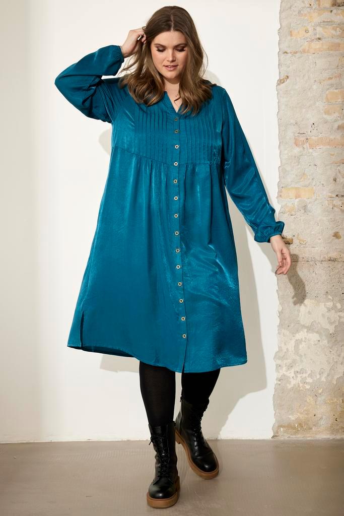 ZHENZI jurk satijn Maat:, Kleding | Dames, Jurken, Overige kleuren, Nieuw, Verzenden