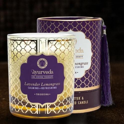 Song of India - Geurkaars in glazen pot - Tridosha Lavendel, Sport en Fitness, Gezondheidsproducten en Wellness, Nieuw