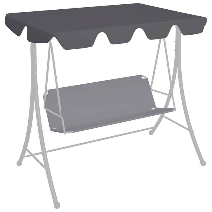vidaXL Vervangingsluifel voor schommelbank 188/168x145/110cm, Tuin en Terras, Partytenten, Nieuw, Verzenden