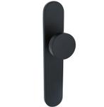 Ovaal schild Met vaste knop Blind rvs mat zwart, Doe-het-zelf en Verbouw, Verzenden, Nieuw