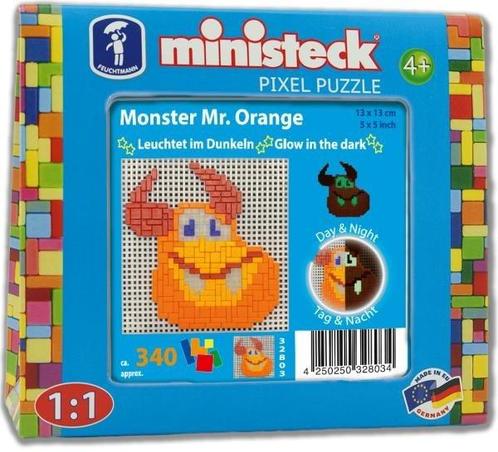 Feuchtmann - ministeck Glow in the dark - Monster Mr. O..., Kinderen en Baby's, Speelgoed | Educatief en Creatief, Knutselen, Nieuw