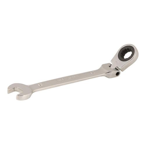 Silverline Flexibele ringratelsleutel - 12 mm - 180° kant.., Doe-het-zelf en Verbouw, Gereedschap | Handgereedschap, Nieuw, Ophalen of Verzenden