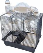 Interzoo hamsterkooi Rocky plus zwart/zwart - Gebr. de Boon, Dieren en Toebehoren, Dierenvoeding, Verzenden