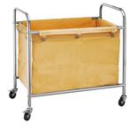 GGM Gastro | Wasgoedwagen - 100 kg draagvermogen - RVS frame, Verzenden, Nieuw in verpakking, RVS Meubilair