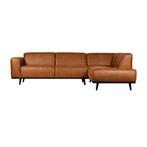 *WOONWINKEL* BePureHome Statement Hoekbank Eco Leer Cognac R, Huis en Inrichting, Banken | Bankstellen, Verzenden, Nieuw