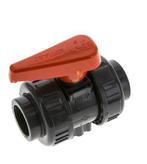 PVC 2-weg Kogelkraan Dubbele Wartel Rp 1 FKM, Doe-het-zelf en Verbouw, Overige Doe-het-zelf en Verbouw, Verzenden, Nieuw