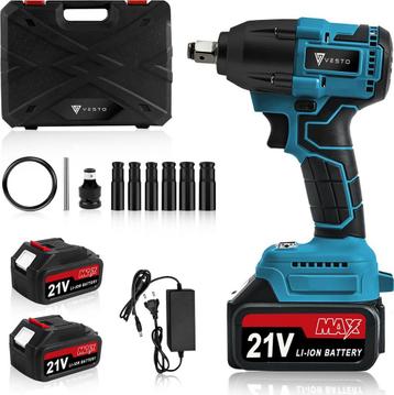 Vesto® Accu Slagmoersleutel 21V - incl. 6x Moerdoppen, Bitad beschikbaar voor biedingen