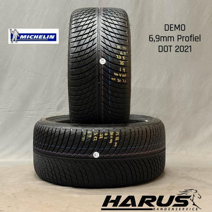 275/35/19 100V (*) Michelin winterbanden demo 6,9mm prof 2X, Auto-onderdelen, Banden en Velgen, 19 inch, Erkend duurzaam, Winterbanden