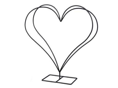 Metalen frame hart 3d op voet 34,5 x cm voor decoratie en, Huis en Inrichting, Woonaccessoires | Kunstplanten en Kunstbloemen