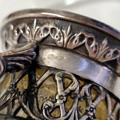 Olie-en-azijnstelletje - .800 zilver, Antiek en Kunst, Antiek | Goud en Zilver