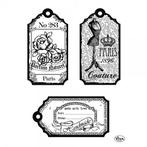 Viva Decor - Clear Stamp - Tags Paris, Hobby en Vrije tijd, Nieuw