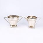 Charles Boyton & Son - Suiker en roomstel (2) - .925 zilver, Antiek en Kunst, Antiek | Goud en Zilver