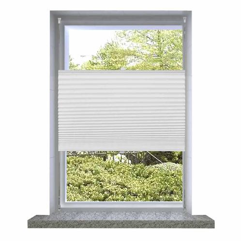 vidaXL Plisséjaloezie 100x125 cm wit, Huis en Inrichting, Stoffering | Gordijnen en Lamellen, Wit, Nieuw, Verzenden