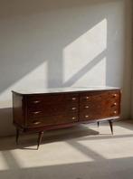 Ladekast - Hout, Glas, Messing, Mahonie, Antiek en Kunst