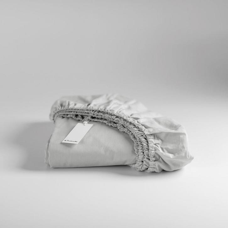 Cinderella Weekend hoeslaken katoen light grey - 200x200, Huis en Inrichting, Slaapkamer | Beddengoed