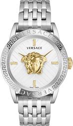 Versace VESN00522 V-Code Restyling herenhorloge 43 mm, Overige merken, Staal, Verzenden, Polshorloge