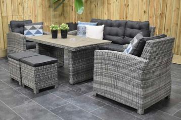 Minnesota Loungeset 3 Zitsbank 2 Lounge Tuinstoelen Hoge Taf beschikbaar voor biedingen