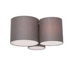 Moderne plafondlamp taupe  3-lichts - Multidrum, Nieuw, Overige materialen, Modern