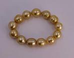Armband Grote maat - Diep gouden South Sea parels - 13x14,4, Nieuw