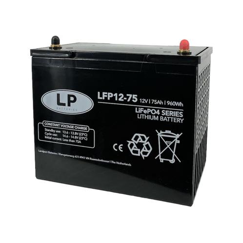 Landport LFP V12-75 12 volt 960 Wh Lithium LiFePo4 accu, Watersport en Boten, Accessoires en Onderhoud, Nieuw, Ophalen of Verzenden