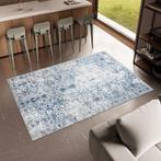 2dekans | tectake® Vintage design tapijt - laagpolig, Ophalen of Verzenden, Zo goed als nieuw, Blauw