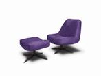 Fauteuil Ego - fauteuils - Paars, Nieuw, Leer