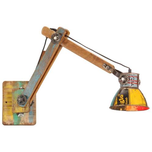 vidaXL Wandlamp industrieel rond E27 meerkleurig, Huis en Inrichting, Lampen | Overige, Nieuw, Verzenden