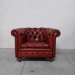 Chesterfield style - Fauteuil - Leder, Hout - Club vintage