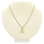 Gouden hanger van Chinees horoscoop teken; Os, Sieraden, Tassen en Uiterlijk, Bedels, Ophalen of Verzenden, Gebruikt, Goud, Overige merken