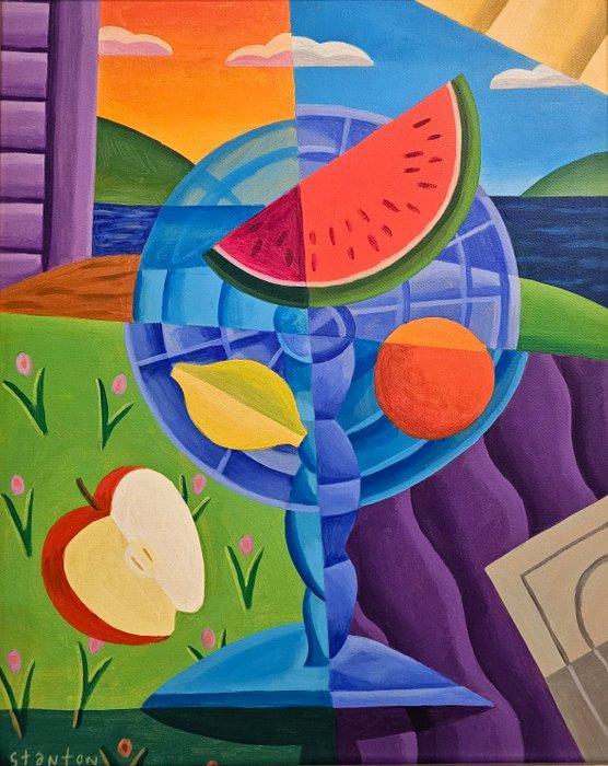 Philip Stanton (1962) - Still Life with landscape and, Antiek en Kunst, Kunst | Schilderijen | Klassiek