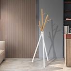 Kapstok Laerdal kledingrek 172x49x49 cm wit en houtkleurig [, Huis en Inrichting, Kasten | Kledingkasten, Verzenden, Nieuw